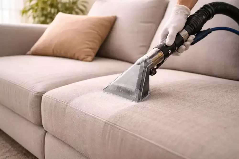 Fabric upholstery cleaning service